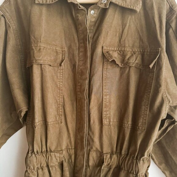 Good American Olive Green Cargo Style Jumpsuit 1 - Picture 4 of 8